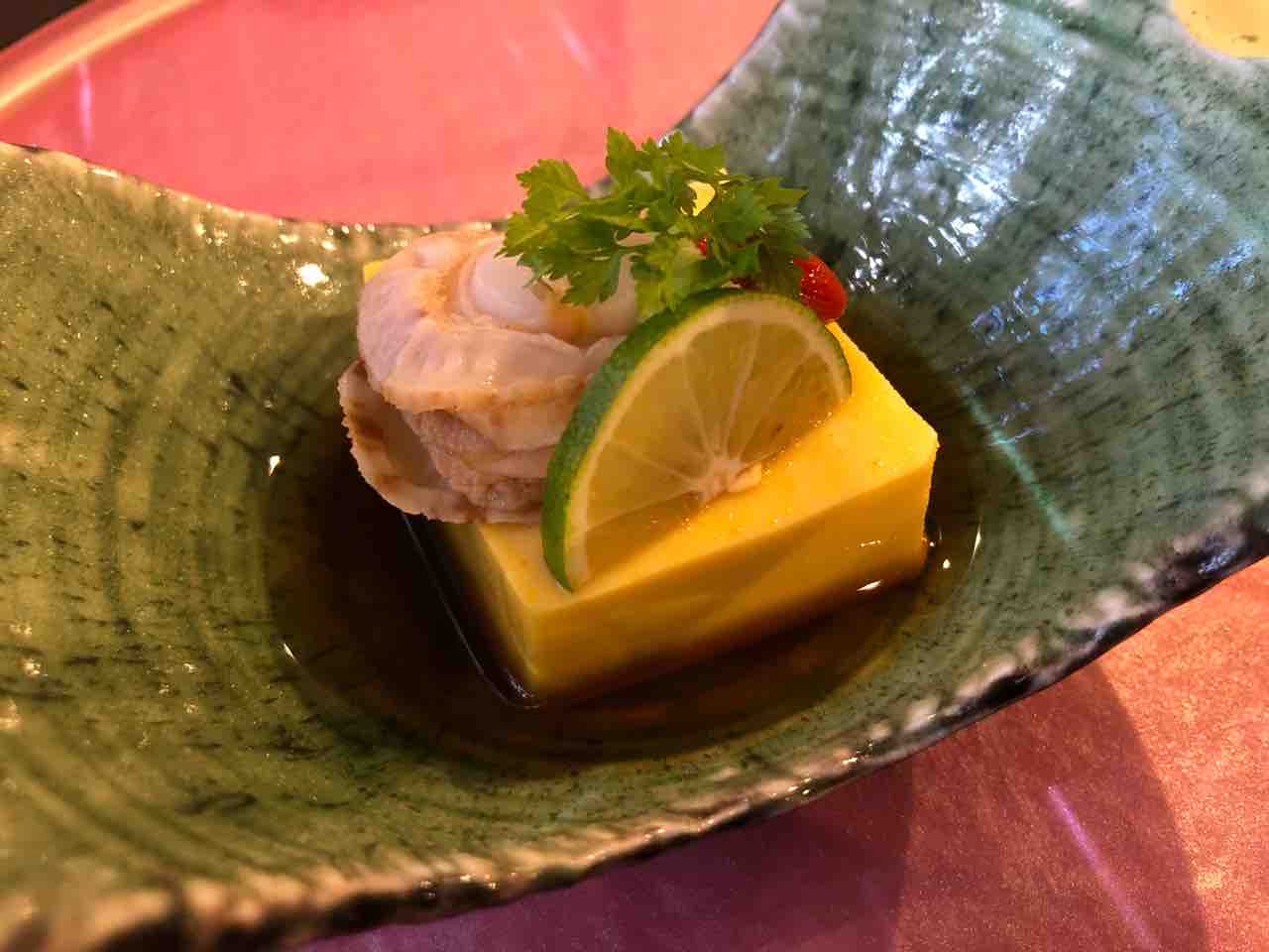『日本料理 花野江』かぼちゃの豆腐